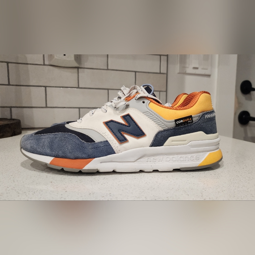 New Balance Men's Shoes - Blue, White, Orange
